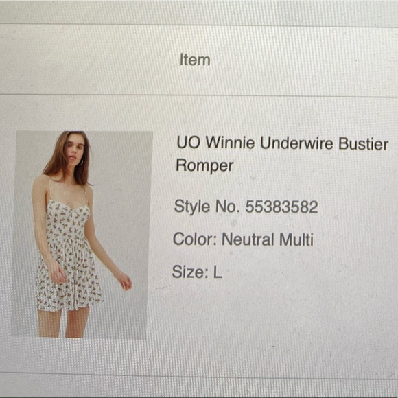 Underwire Bustier Romper - Picture 2 of 6